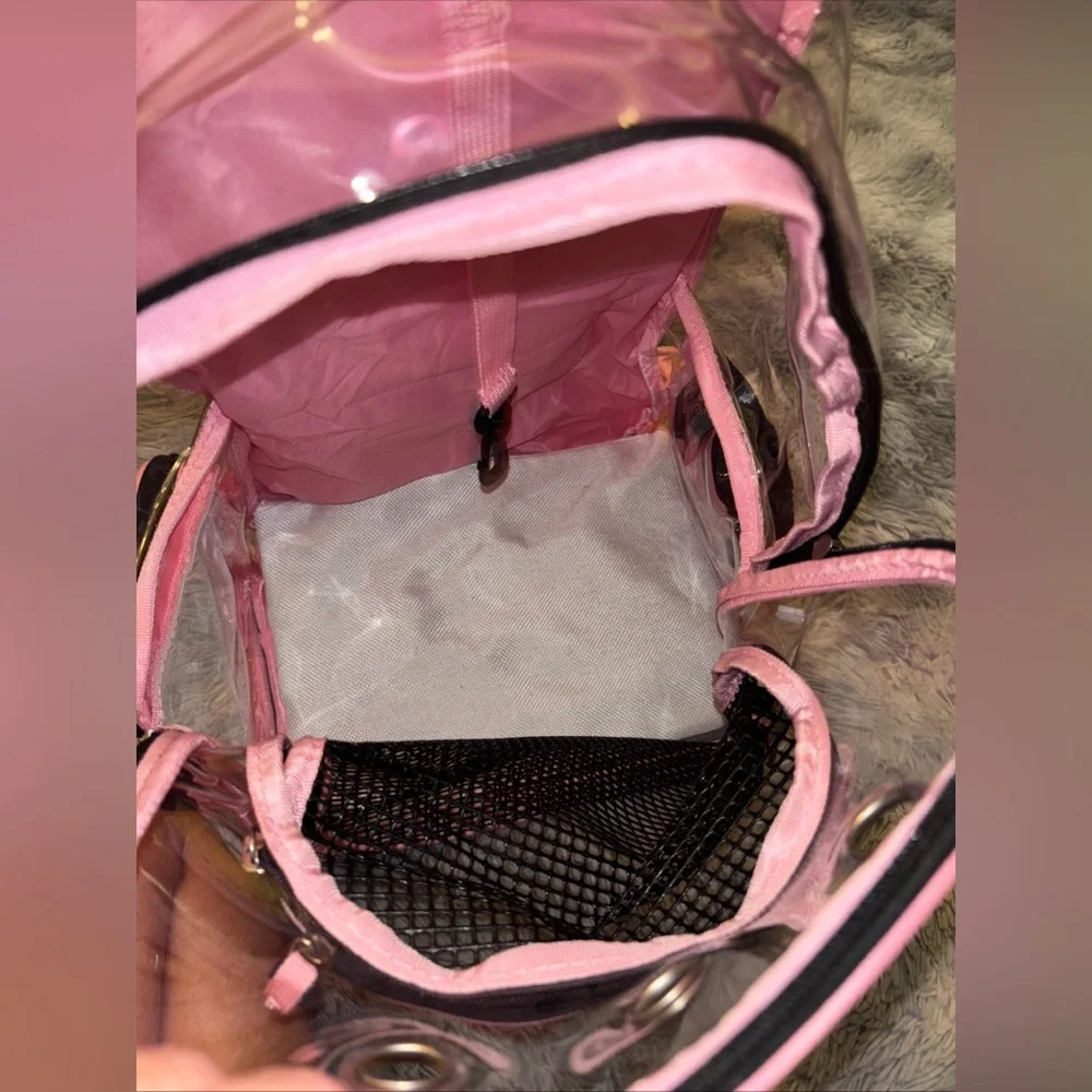 Yudodo Pink Mesh breathable Large Pet Carrier Backpack NWT